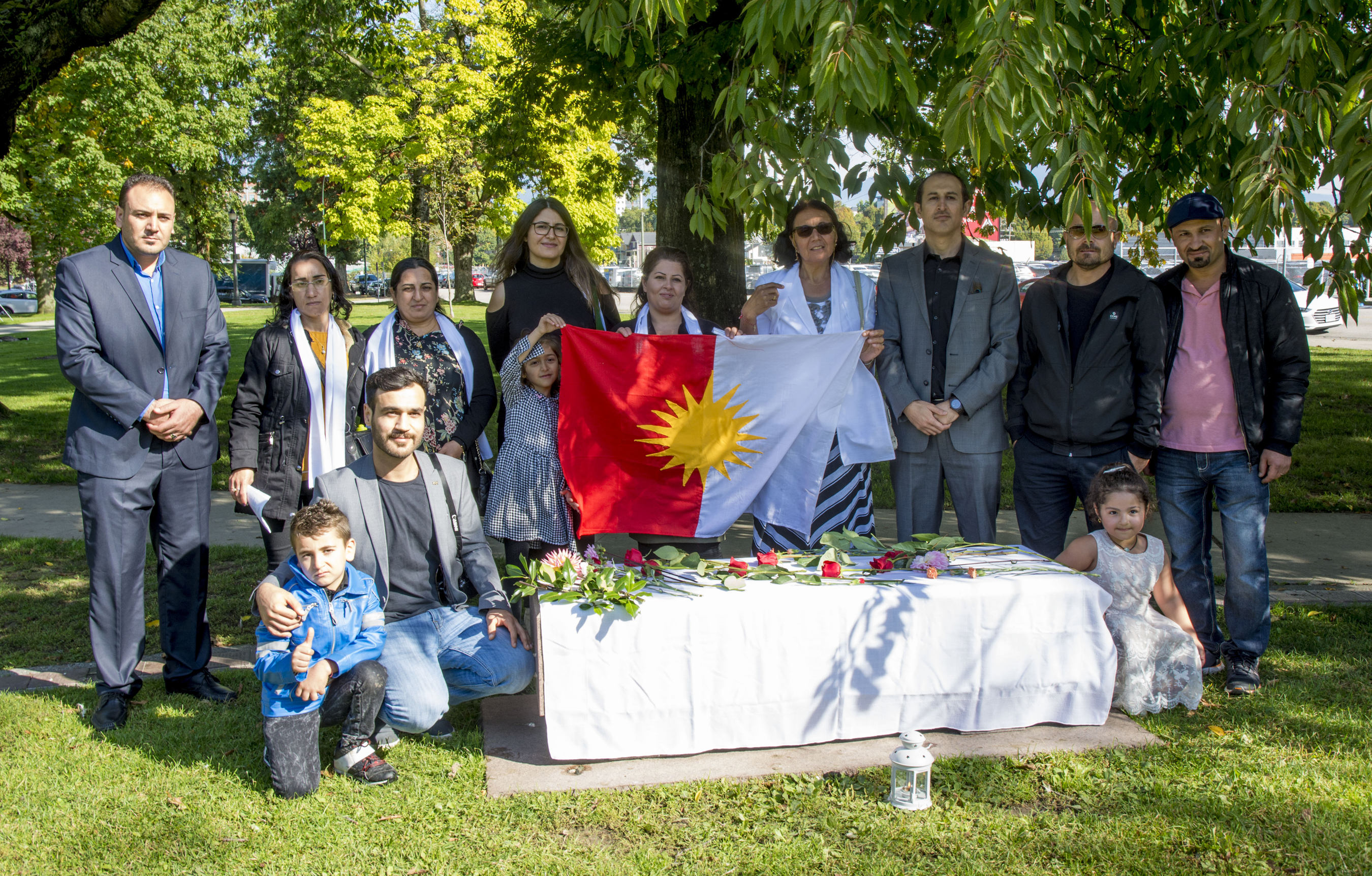 Yazidi families from BC attend Ceremony and Press Conference